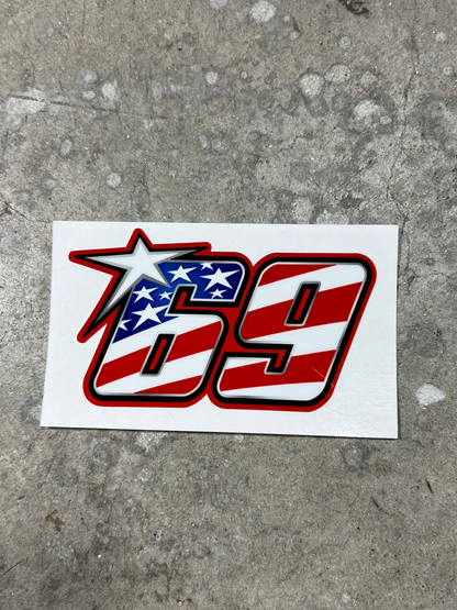 69 Memorial Stickers